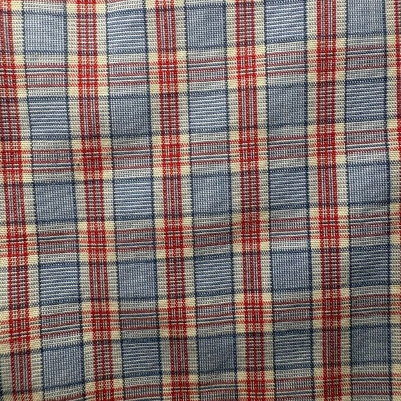 Banana Republic Mens Slim Fit Non-Iron Plaid Dress Shirt Blue Red Large L - Picture 7 of 7